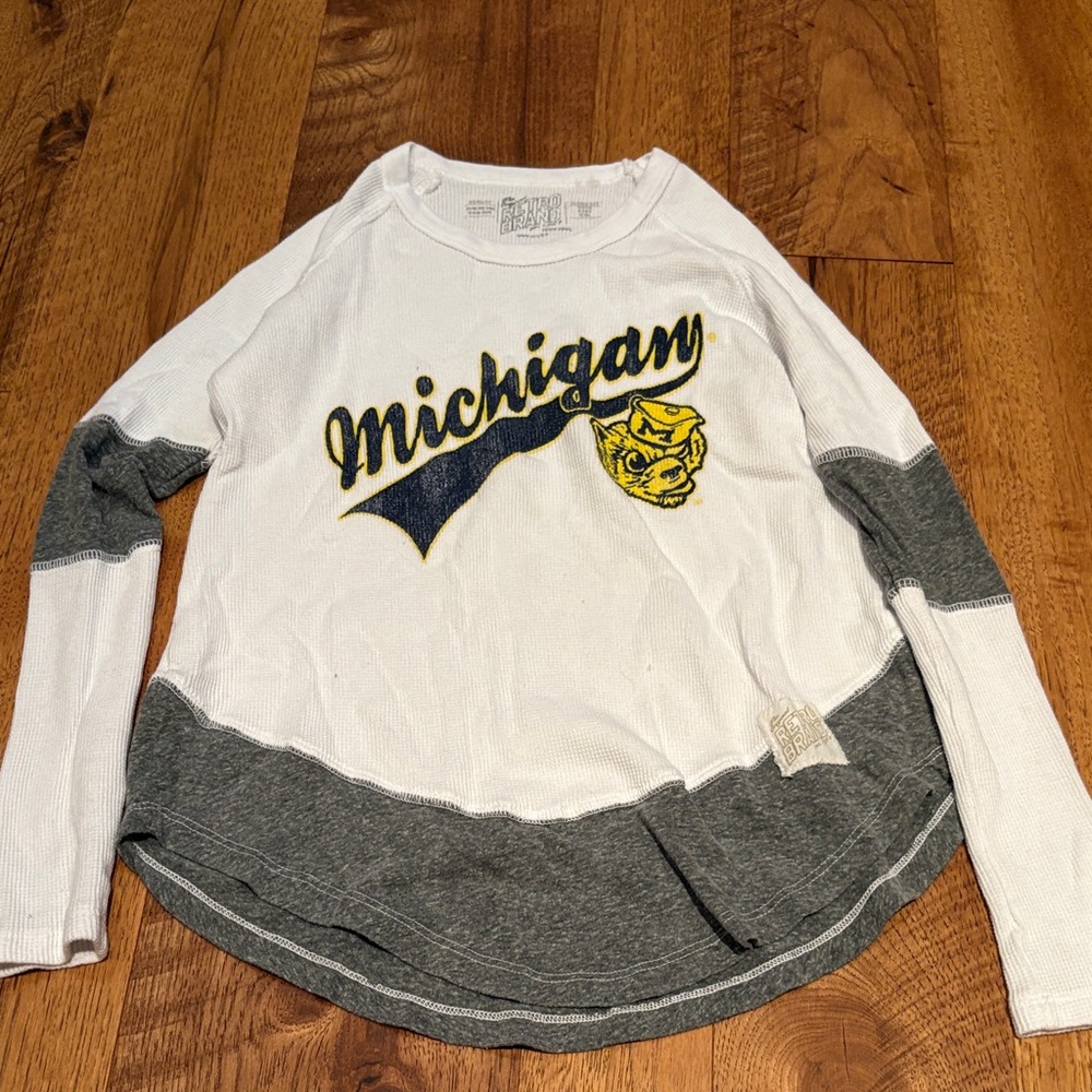 Original Retro Brand Girl’s Michigan Long Sleeve Top Size Youth S